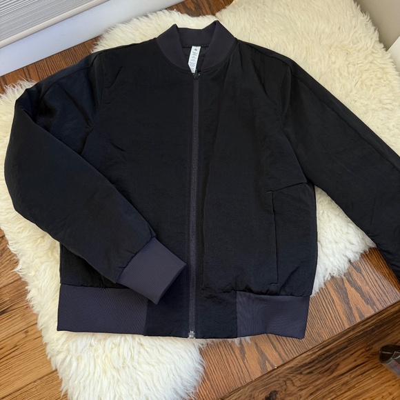 Lululemon Non-Stop Reversible Bomber Jacket Black Size 6 - Picture 7 of 7